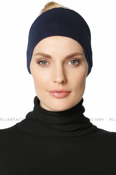 Cemre - Bandana Bonnet Bleu Marin