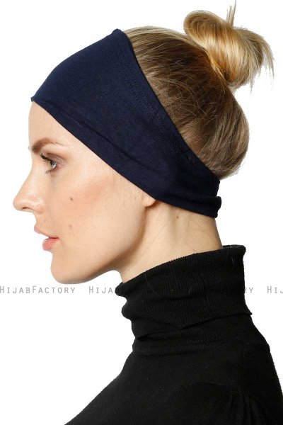 Cemre - Bandana Bonnet Bleu Marin