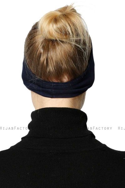 Cemre - Bandana Bonnet Bleu Marin