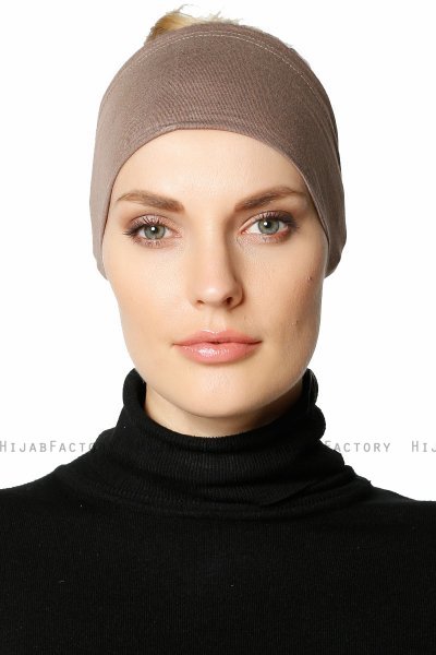 Cemre - Bandana Bonnet Taupe Foncé