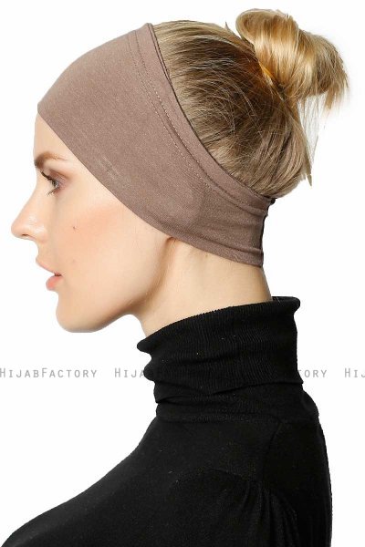 Cemre - Bandana Bonnet Taupe Foncé