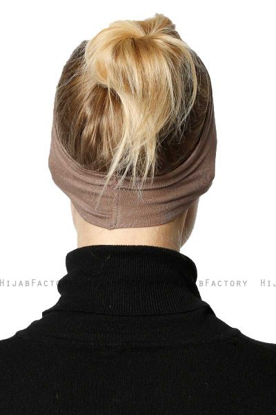 Cemre - Bandana Bonnet Taupe Foncé
