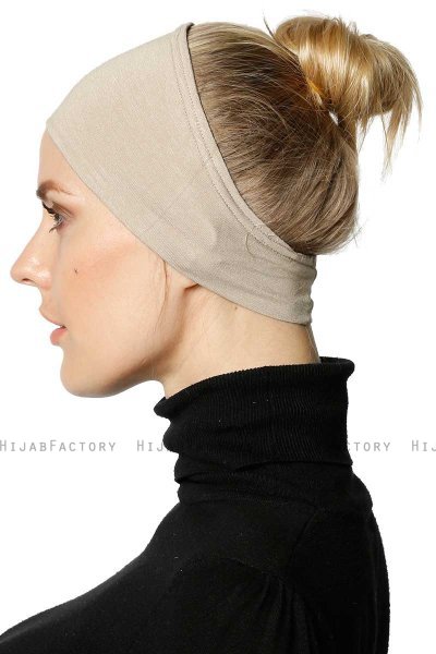 Cemre - Bandana Bonnet Taupe Clair