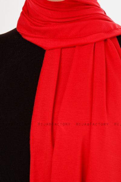 Melek - Hijab Jersey Premium Rouge - Ecardin