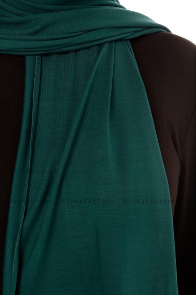 Melek - Hijab Jersey Premium Vert Foncé - Ecardin