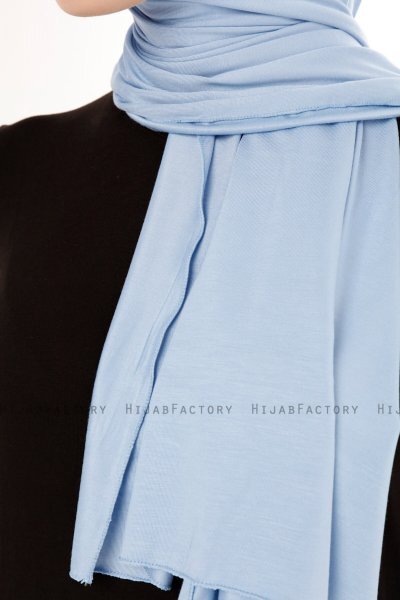 Melek - Hijab Jersey Premium Bleu Clair - Ecardin