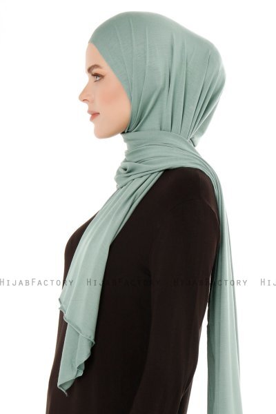 Melek - Hijab Jersey Premium Vert - Ecardin