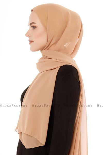 Derya - Hijab Pratique Chiffon Gold