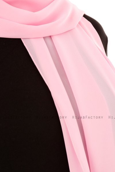 Derya - Hijab Pratique Chiffon Rose