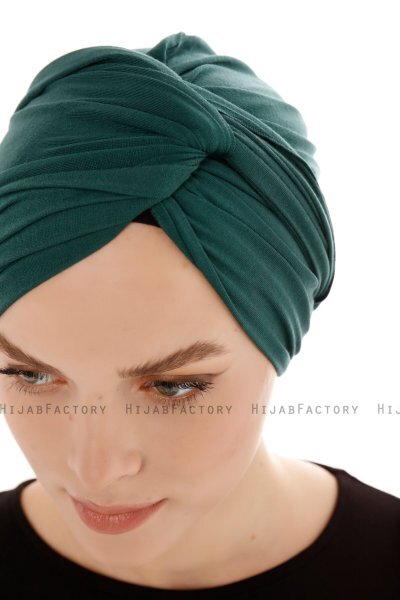 Belinay - Turban Vert Foncé - Ecardin