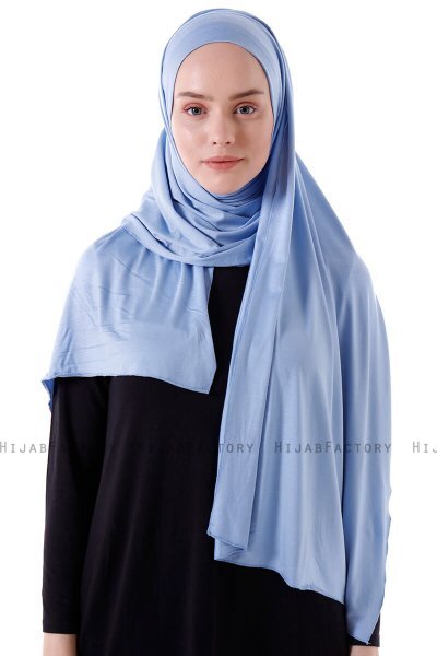 Hanfendy - Hijab Pratique One-Piece Bleu Clair