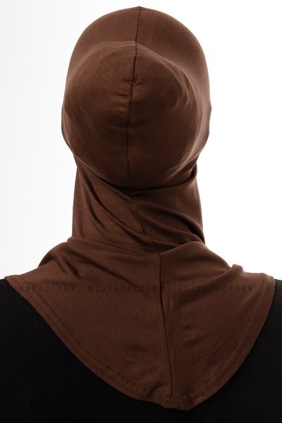 Damla - Bonnet Masque Ninja Hijab Marron