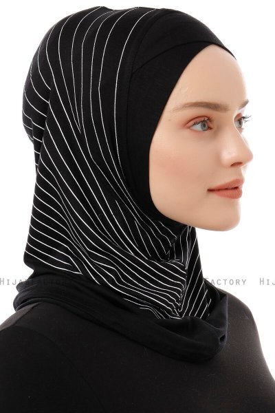 Babe Cross - Hijab Al Amira One-Piece Noir & Blanc