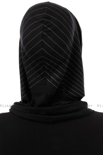 Babe Cross - Hijab Al Amira One-Piece Noir & Gris Clair