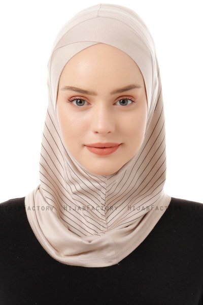 Babe Cross - Hijab Al Amira One-Piece Taupe Clair