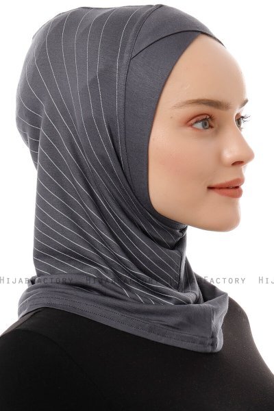 Babe Cross - Hijab Al Amira One-Piece Gris Foncé