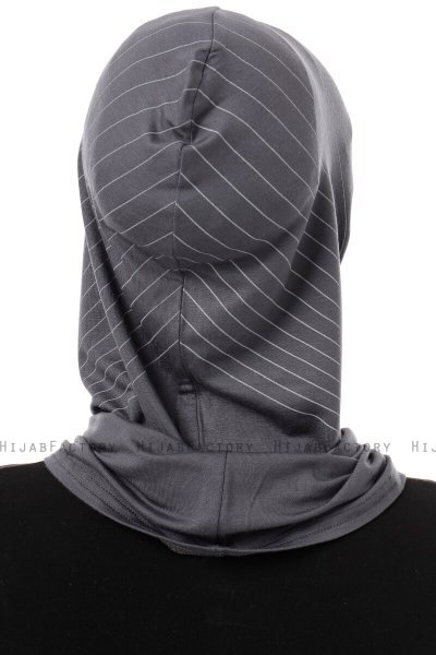 Babe Cross - Hijab Al Amira One-Piece Gris Foncé