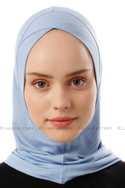 Babe Cross - Hijab Al Amira One-Piece Bleu Clair