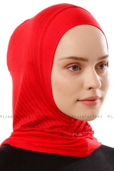 Babe Plain - Hijab Al Amira One-Piece Rouge