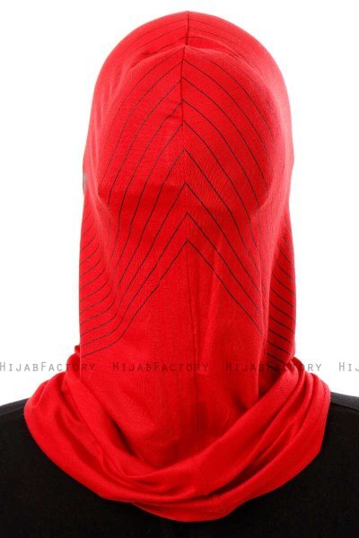 Babe Plain - Hijab Al Amira One-Piece Rouge