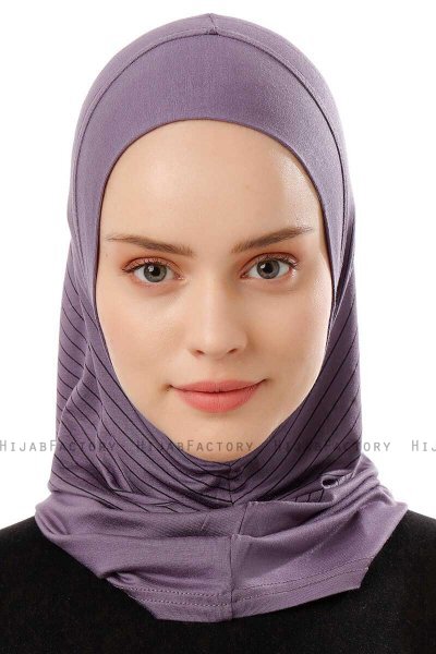 Babe Plain - Hijab Al Amira One-Piece Violet