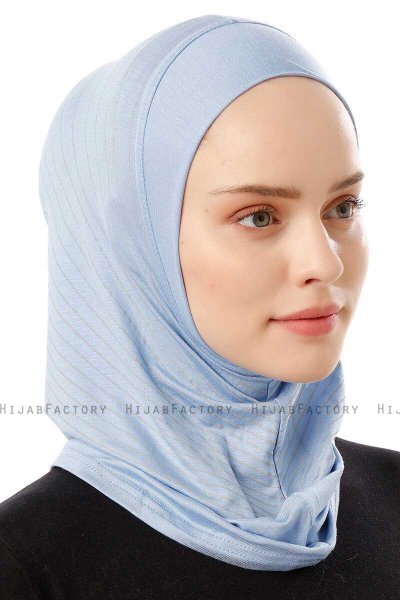 Babe Plain - Hijab Al Amira One-Piece Bleu Clair