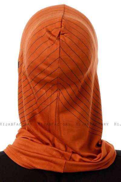 Babe Plain - Hijab Al Amira One-Piece Rouge Brique