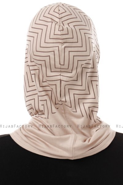 Silva Cross - Hijab Al Amira One-Piece Taupe Clair