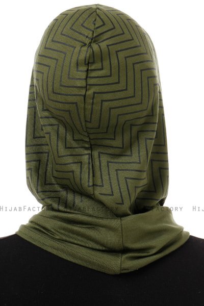 Silva Cross - Hijab Al Amira One-Piece Kaki