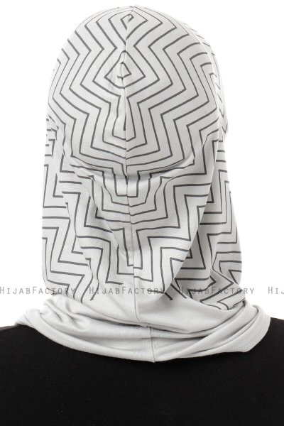Silva Cross - Hijab Al Amira One-Piece Gris Clair