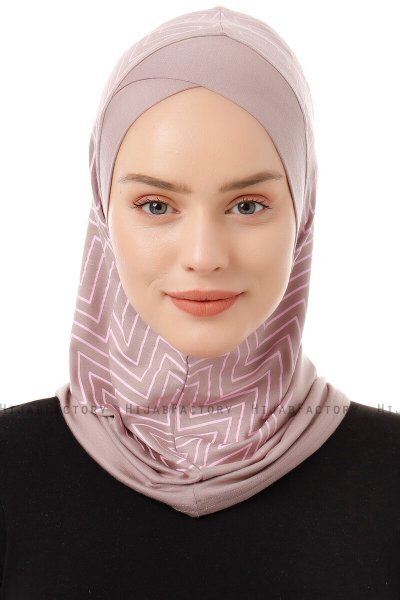 Silva Cross - Hijab Al Amira One-Piece Gris Pierre