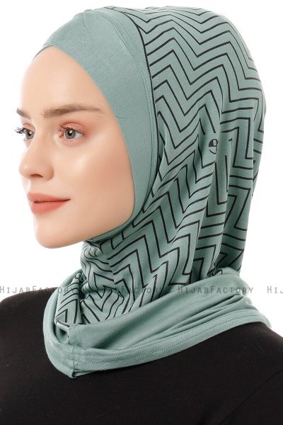 Silva Cross- Hijab Al Amira One-Piece Vert