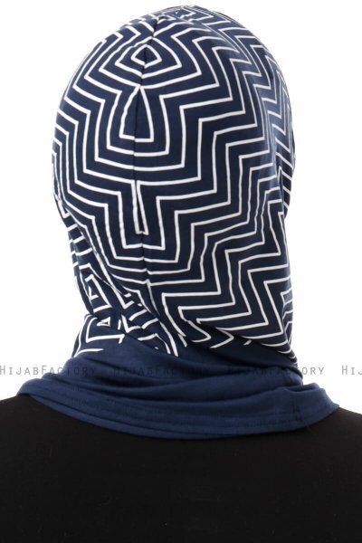Silva Plain - Hijab Al Amira One-Piece Bleu Marin