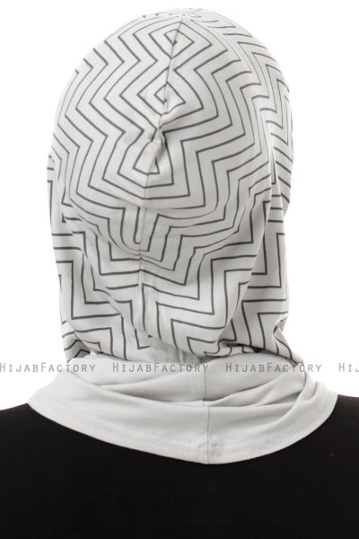 Silva Plain - Hijab Al Amira One-Piece Gris Clair
