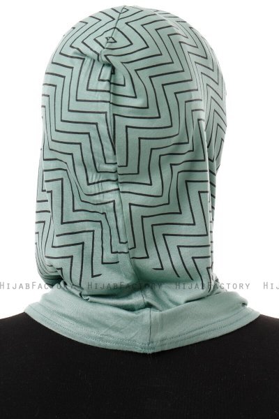 Silva Plain - Hijab Al Amira One-Piece Vert