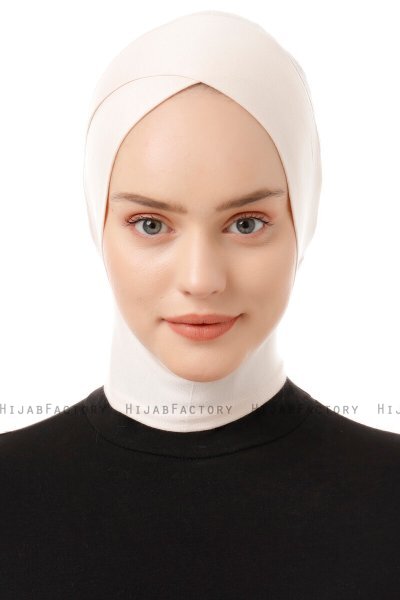 Elnara - Bonnet Cross Hijab Beige