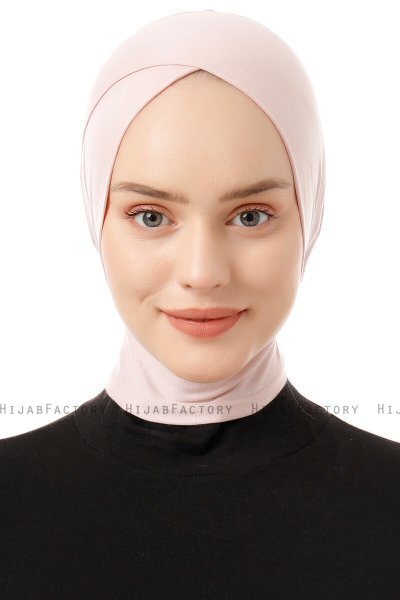 Elnara - Bonnet Cross Hijab Vieux Rose