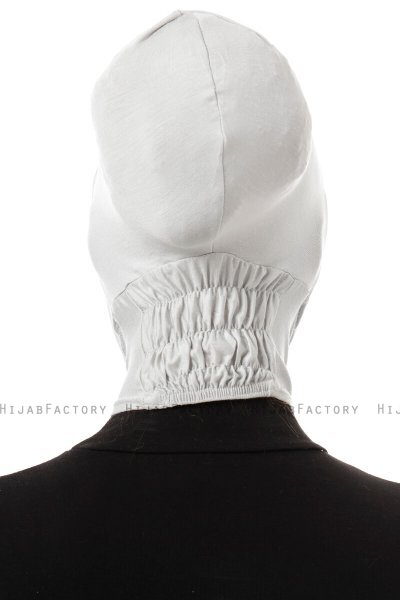 Elnara - Bonnet Cross Hijab Gris Clair