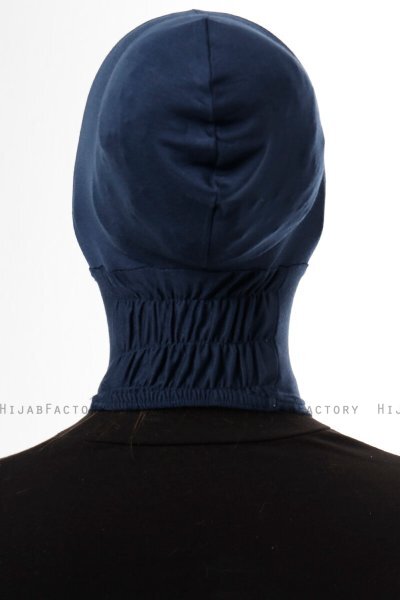Elnara - Bonnet Plain Hijab Bleu Marin
