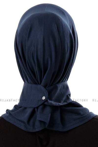 Ceren - Hijab Pratique Viscose Bleu Marin