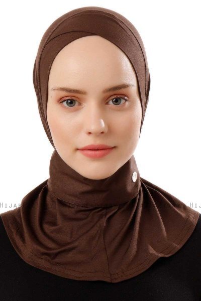 Ceren - Hijab Pratique Viscose Marron Foncé