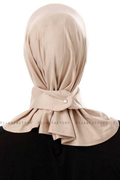 Ceren - Hijab Pratique Viscose Taupe Clair