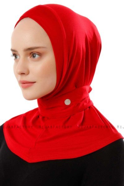 Ceren - Hijab Pratique Viscose Rouge