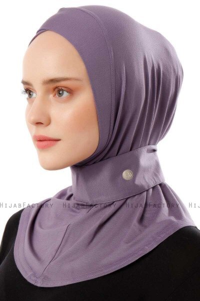 Ceren - Hijab Pratique Viscose Violet Foncé