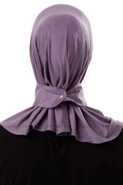 Ceren - Hijab Pratique Viscose Violet Foncé