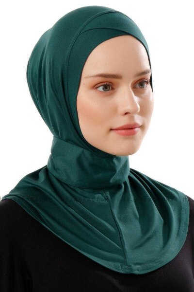 Ceren - Hijab Pratique Viscose Vert Foncé