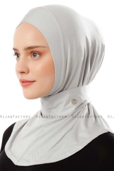 Ceren - Hijab Pratique Viscose Gris Clair