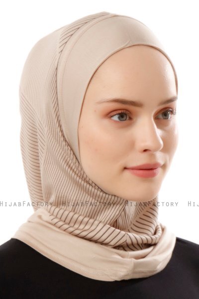Wind Plain - Hijab Al Amira One-Piece Taupe Clair