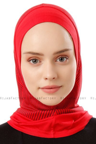 Wind Plain - Hijab Al Amira One-Piece Rouge