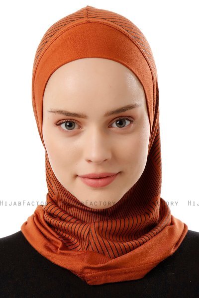 Wind Plain - Hijab Al Amira One-Piece Rouge Brique